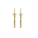 گوشواره طلا هل و گل