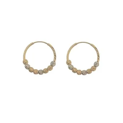 گوشواره حلقه ای البرنادو طلا